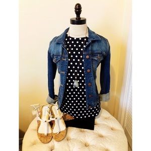 Michael Kors Sleeveless Polka Dot Blouse